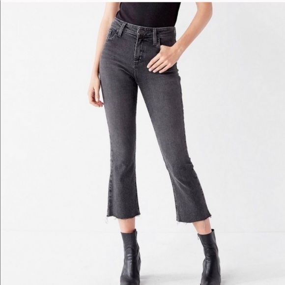 Abercrombie & Fitch Denim - High waist raw hem jean